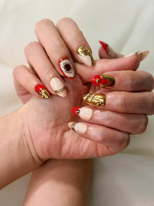 Delux Nails Lab Crimson Luxe
